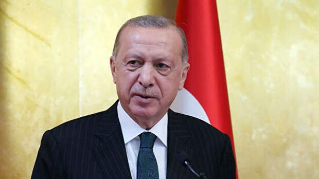 Президент Турции Реджеп Тайип Эрдоган во время выступления в парламенте Анголы - РИА Новости, 1920, 20.10.2021