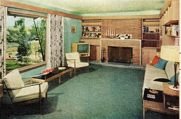 1958 год. Дизайн комнаты отдыха