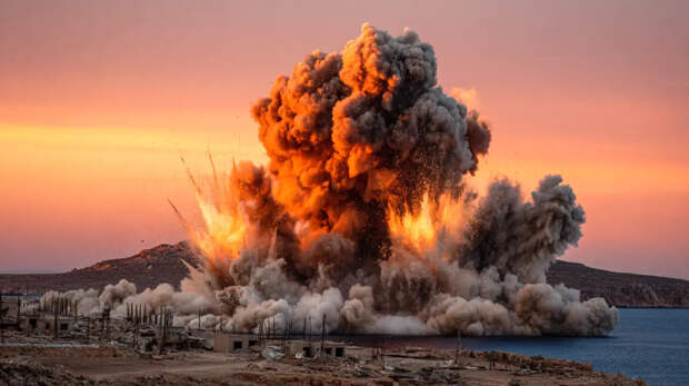 Опубликовано видео удара ФАБ-500 по пункту управления дронами в Сумской области