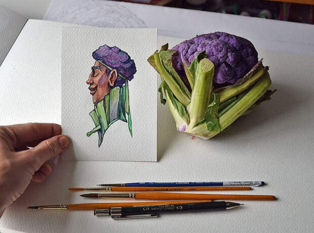 Крутая фиолетовая капуста. Автор: Мария Тиурина. Крутая фиолетовая капуста. Автор: Мария Тиурина.