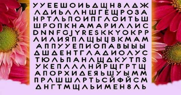 Психологический тест на характер: какое название цветка увидели, таков и ваш нрав