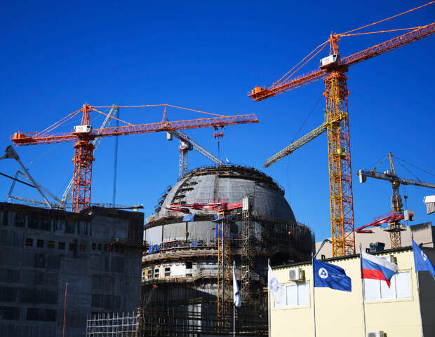 Строительство Курской АЭС-2, октябрь 2023 г.