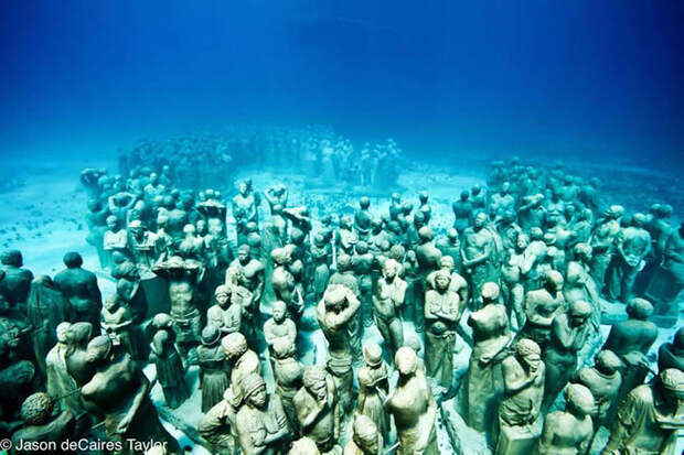 Подводные скульптуры 157439 the silent evolution Подводные скульптуры превращаются в чудеса природы