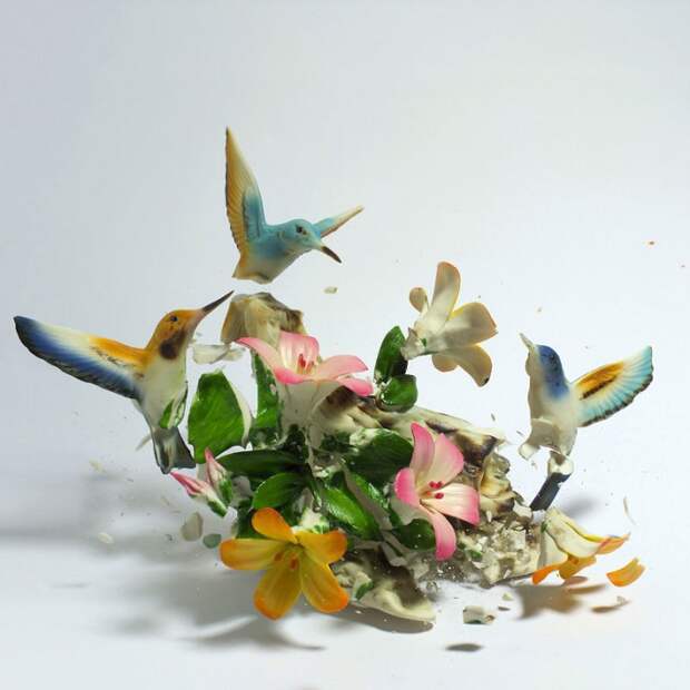 Взрывающиеся вазы с цветами от Martin Klimas (17 фото)