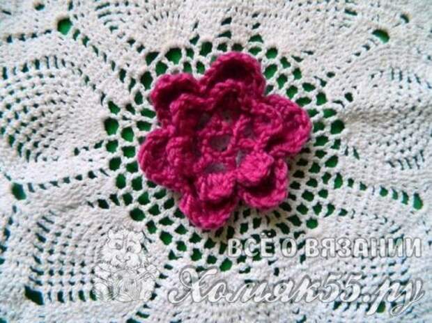 Вязаные цветы крючкоь Вязаные цветы крючкоь
