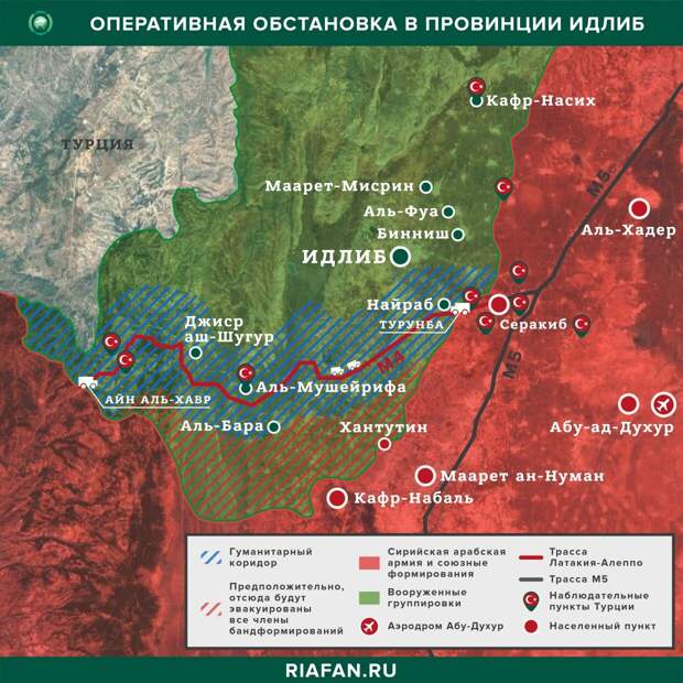 Турция может прекратить атаки на своих солдат лишь уничтожив террористов в Идлибе