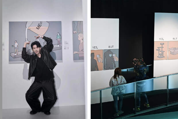 На выставке Антона Gudim в Шанхае