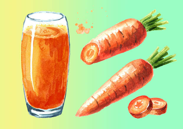 Морковный сок — калорийность