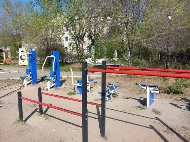 Спортплощадку установили в поселке Вершино-Дарасунский