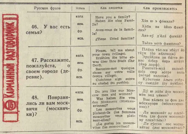 О чём разговаривать с иностранцем в СССР в 1950-х