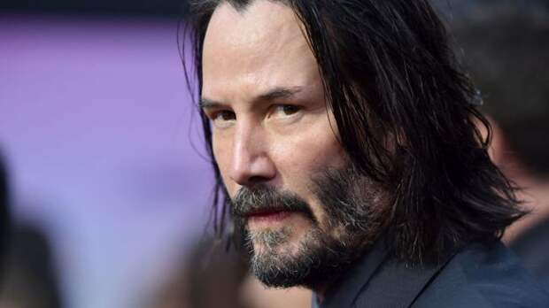 keanu reeves looking intensely