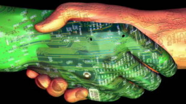 cyber-hand-shake