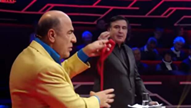 На, кушай: депутат Рады предложил Саакашвили съесть галстук