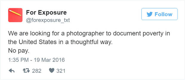 For Exposure