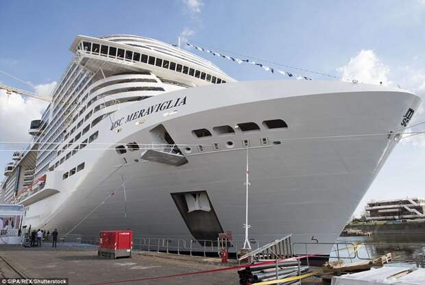 Meraviglia оснащен новейшими технологиями и считается самым высокотехнологичным судном компании MSC Cruises запуск, корабль, круиз, лайнер, первый рейс, презентация, судно, франция