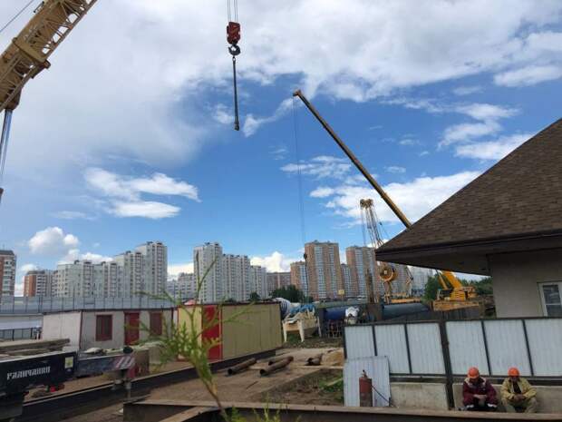 Фотокадр: самые свежие фотографии строительства станции метро «Физтех»