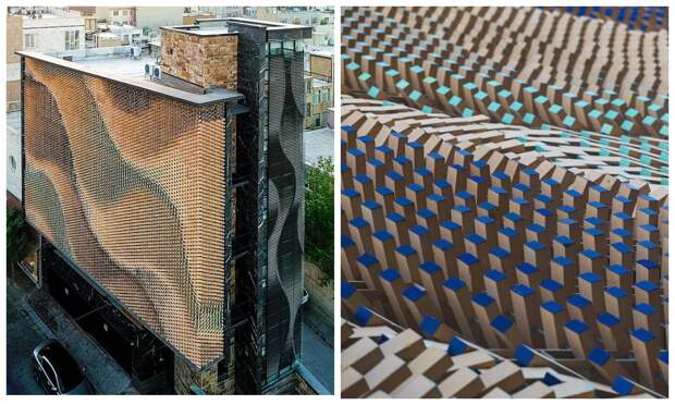 Архитектор из Ирана создал параметрическую стену из вращающихся кирпичей