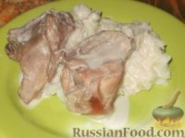 Фото к рецепту: Кролик в сметане