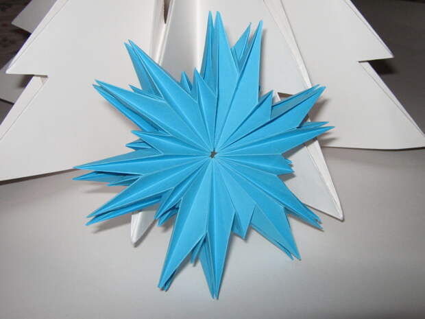 Новогоднее оригами елка, игрушки, новый год, оригами, украшения