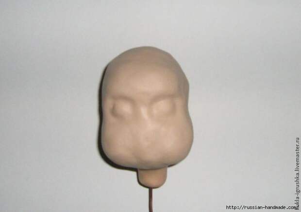 Лепка из полимерной глины. Голова куколки (12) (700x492, 118Kb)
