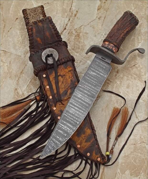 Нож Боуи работы кузнеца John Cohea. | Фото: fishki.net. 