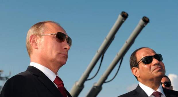 Лидеры России и Египта - Путин и ас-Сиси