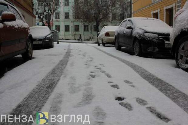 Пензенских водителей предупредили о наступающих снегопадах