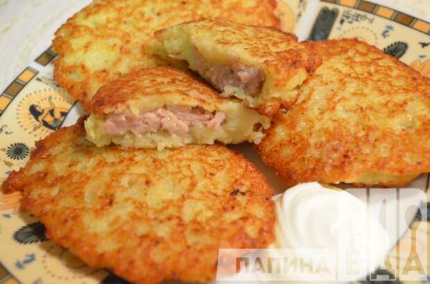 Драники с мясом (колдуны)