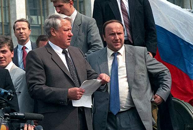 Ельцин и Коржаков