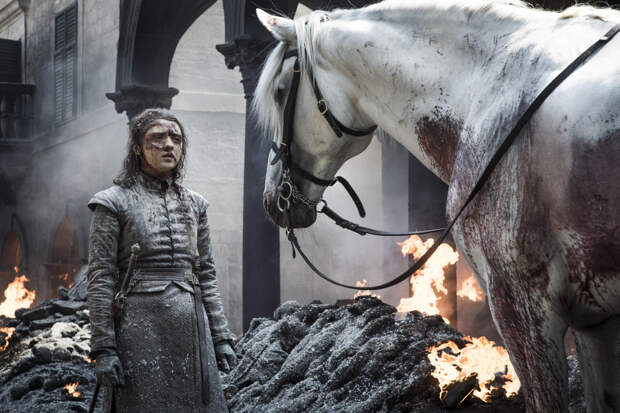 Arya Stark (Maisie Williams) on Game of Thrones Season 8, Episode 5: "The Bells" | Photo Credits: HBO/Helen Sloan