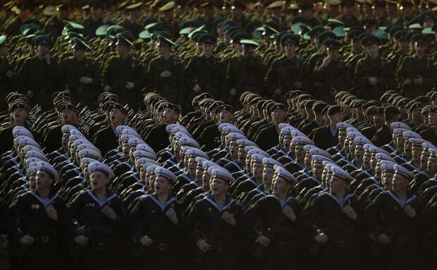 Репетиция парада в честь Дня Победы на Красной площади в Москве