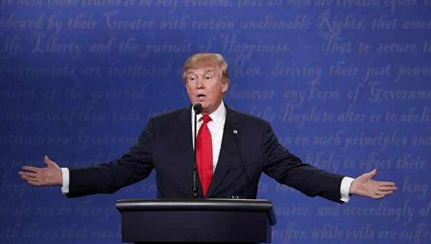 Дональд Трамп на третьих теледебатах. 19 октября 2016 года