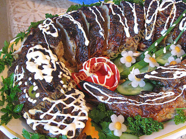 По королевски украшенная щука