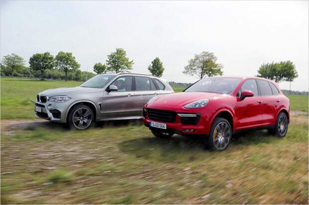 Тест-драйв: BMW X5 M против Porsche Cayenne Turbo S