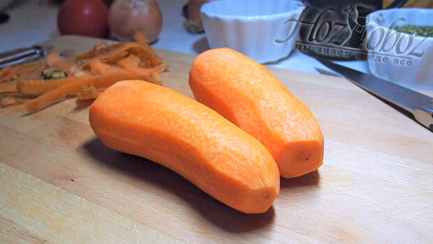Очистим морковь