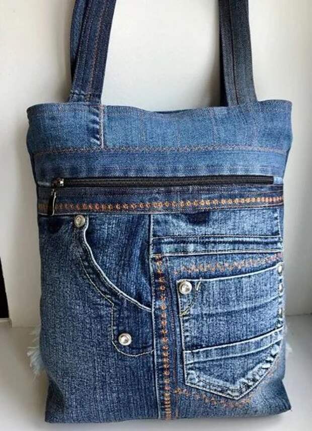 Перешиваем джинсы - какие сумки могут родиться в умелых руках рукодельницы