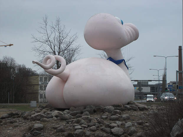 The Pigduck, Turku, Finland. Here's An Abomination Next To Turku University