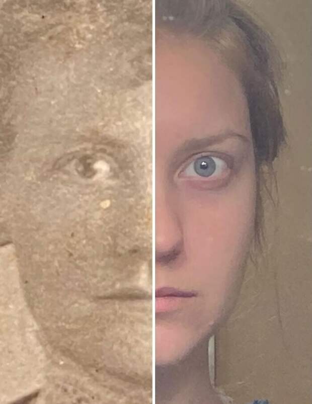 "Что изменилось за 122 года? Нашла фотографию моей прабабушки. То-то я смотрю, выглядит очень знакомо"