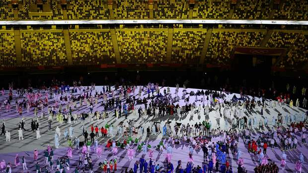 На церемонии открытия Игр в Токио завершился парад спортсменов  На церемонии открытия Игр в Токио завершился парад спортсменов