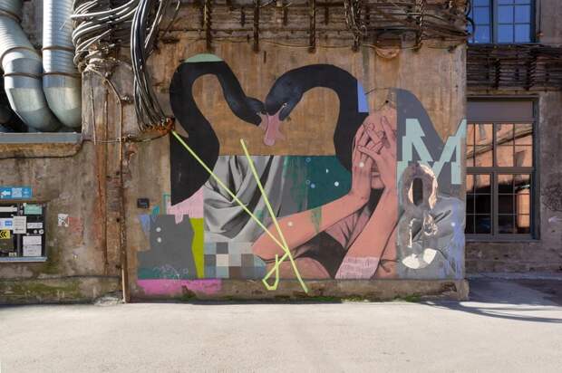 Стрит-арт на территории «Севкабель порта»