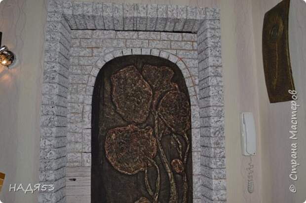 Декор предметов Мастер-класс Папье-маше Реставрация входной двери Бумага Гуашь Клей Коробки Краска Салфетки фото 44