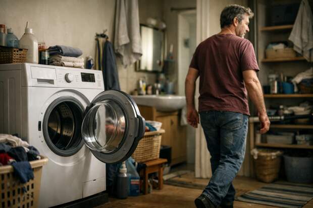 Нельзя оставлять дверцу стиральной машины открытой. Это не каприз производителя — это физика.