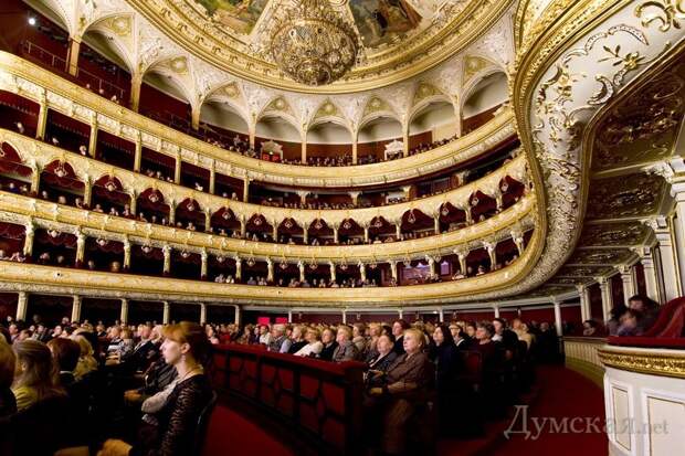 Знаменитый Одесский оперный театр. Зрительный зал