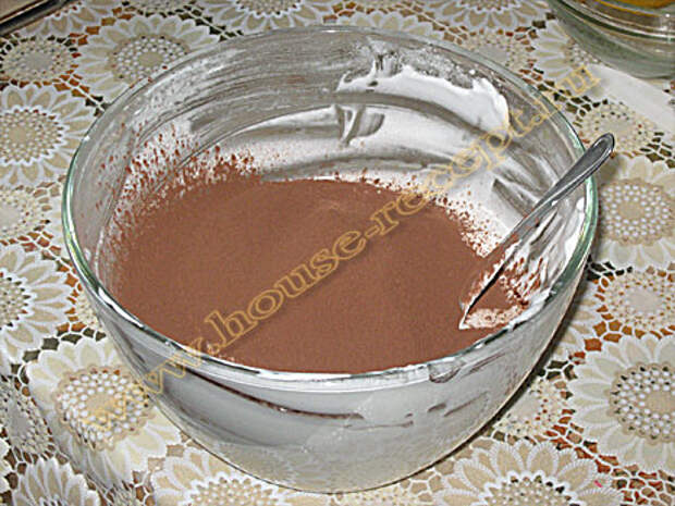 Часть белков смешанных с какао