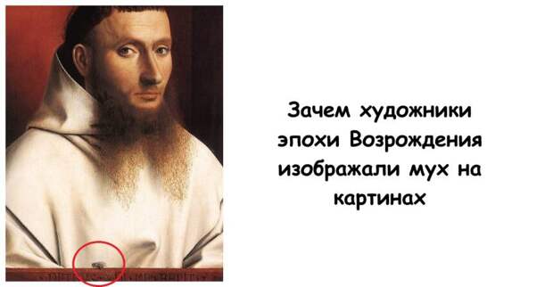 Зачем художники эпохи Возрождения изображали мух на картинах