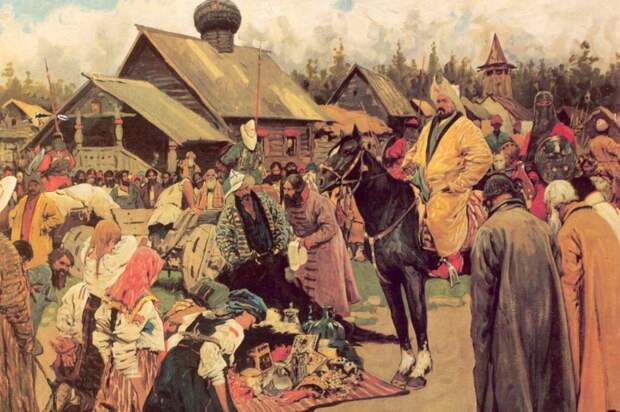 Баскак собирает дань. история, монголы