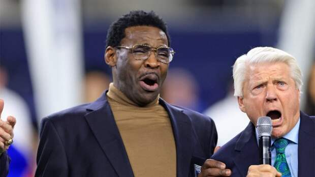Michael Irvin Jimmy Johnson Ring of Honor Ceremony