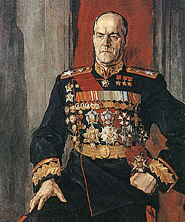 П. Корин. «Портрет маршала Г. К. Жукова». Масло. 1945.
