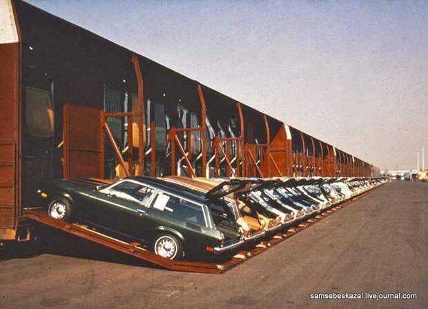 Как раньше в США перевозили автомобили