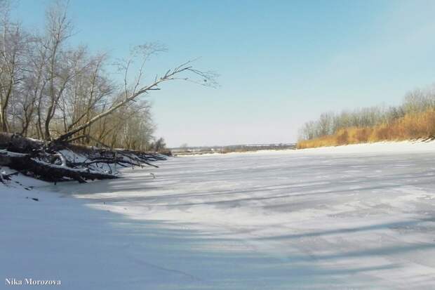Фотографии реки Северский Донец зимой